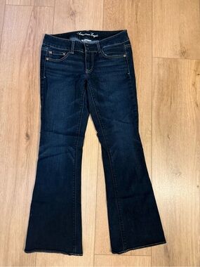 American Eagle Outfitters Dark Blue The Artist Bootcut Jeans - Women